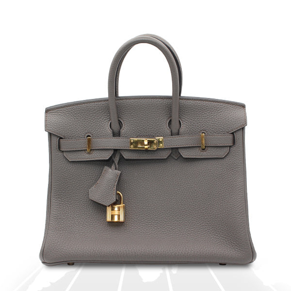 Hermes Birkin 25 Veau Togo With Gold Hardware