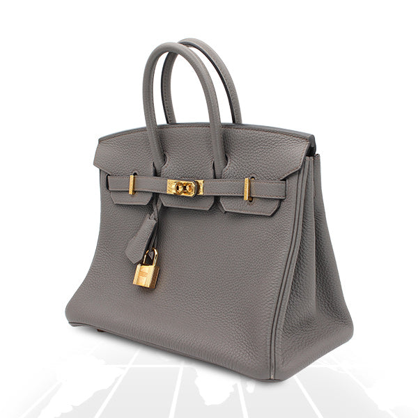 Hermes Birkin 25 Veau Togo With Gold Hardware