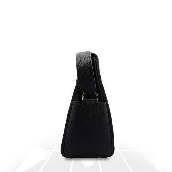 Hermes Kelly Messenger GM Black (89) Togo Palladium Hardware