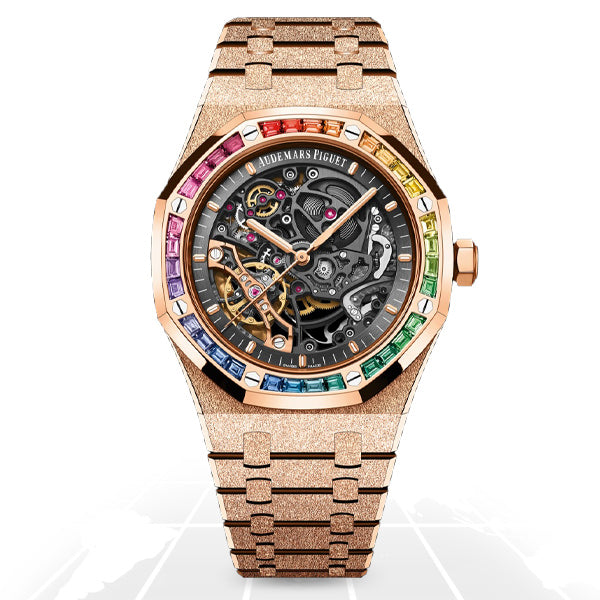 Audemars Piguet Royal Oak Frosted Gold Double Balance Wheel Openworked “Rainbow” 15412OR.YG.1224OR.01-B