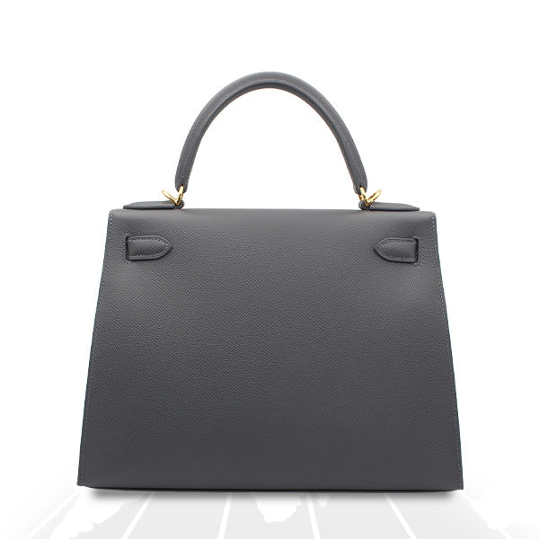 Hermes Kelly 28 Veau Epsom Ardoise Gold Hardware