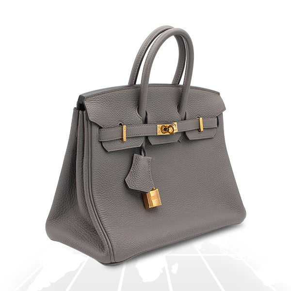 Hermes Birkin 25 Veau Togo With Gold Hardware
