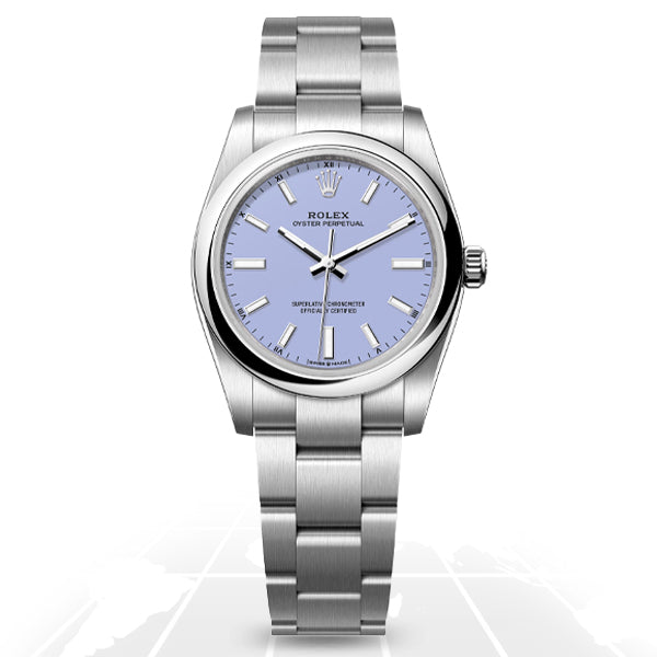 Rolex	Oyster Perpetual 34 "Lavender"	124200