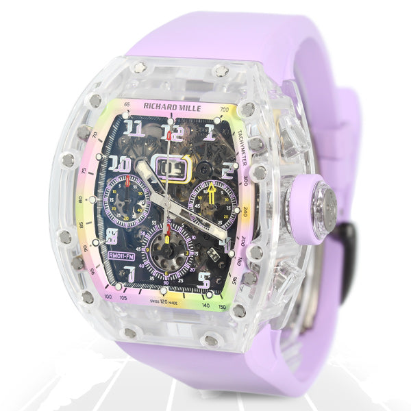 AET Remould Richard Mille Sapphire Collection Flyback Chronograph “A11 Time Machine Lilac Pink”