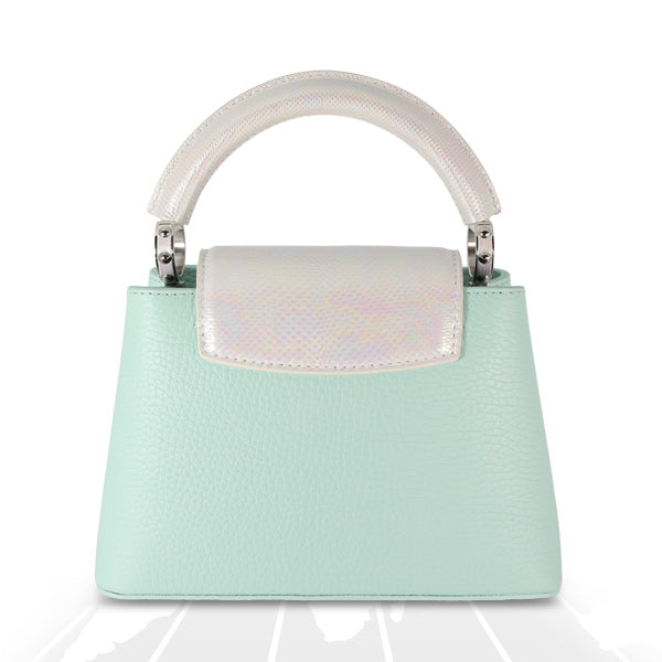 Louis Vuitton Mini Capucines Python Handle Silver Hardware