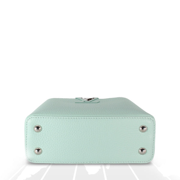 Louis Vuitton Mini Capucines Python Handle Silver Hardware