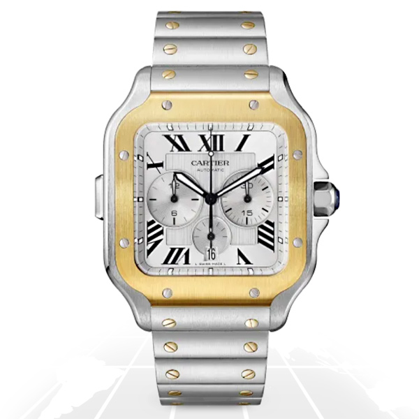 Cartier	Santos Chronograph	W2Sa0008 A.t.o Watches